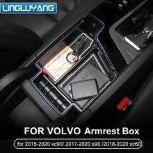 Adecuado para Volvo 2017-2019 s90/2015-2019 xc90 modificado de la manija de la puerta de almacenamiento de caja de nuevo 2019 Volvo xc60 reposabrazos caja v90cc s60 v60 2024 - compra barato