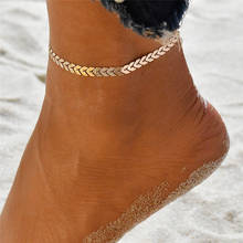 Wukalo Bohemian Gold Color Arrow Leg Bracelet for Women Vintage Yoga Beach Anklet Summer Style Sandals Brides Shoes Barefoot 2024 - buy cheap