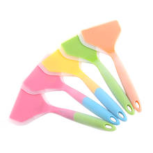 New Silicone Spatula Beef Meat Egg Kitchen Scraper Wide Pizza Shovel Non-stick Turners Food Lifters Home Cooking Utensils Random 2024 - buy cheap