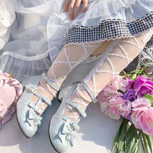 2021 New Spring Women Harajuku Feminine Sweet Girls Female Kawaii Japanese Cute Princess Mid Heel Cosplay Anime Lolita Shoes 2024 - buy cheap