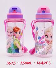 Botella de agua de Frozen para niños y niñas, vaso con cordón de paja y dibujos animados de Disney, Mickey, 350ml, 1 ud. 2024 - compra barato