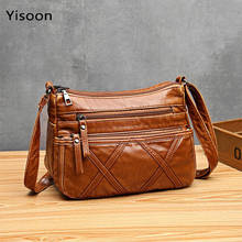 Crossbody Bag For Women Vintage Shoulder Bags Female PU Soft Leather Handbag and Purse Pockets Bags 2024 - buy cheap