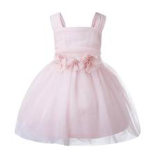 Розовое Кружевное платье принцессы с жемчужинами и цветами для маленьких девочек платье на крестины праздничные платья крещение новорожденного для маленьких девочек 1 год 2024 - купить недорого