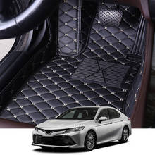 For Toyota 8th Camry XV70 2018 2019 5 Seats LHD Car Floor Mats Set Leather Cover Mat Styling Foot Protector Pad Auto Accessories 2024 - buy cheap