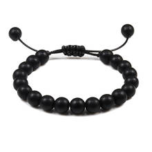 Men Bracelet Natural Stone Beads Bracelet Charm Chakra Couples Distance His Her Bracelets For Women Jewelry Friendship Gift 2024 - buy cheap