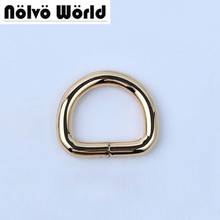 50pcs 5 colors 4.0mm 20X16mm 2cm d ring,3/4 inch Gold color round edge non welded d ring,alloy metal belt open ring buckle 2024 - buy cheap