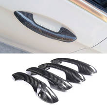 4Dr LHD/RHD Real Carbon Fiber Door Handle Cover For Mercedes Benz C E S GLC GLE Class W205 W213 W222 X253 C292 W167 2024 - buy cheap