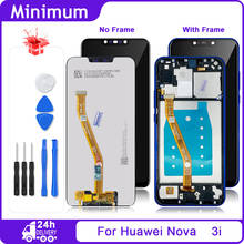 6,3 "для Huawei Nova 3i ЖК-дисплей, сенсорный экран, дигитайзер, для сборки, с корпусом, для Huawei P Smart плюс INE-LX1 INE-LX2 INE-L21 2024 - купить недорого