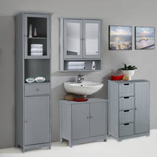 IKayaa шкаф для ванной комнаты современный напольный шкаф с дверями и ящиками органайзер для хранения спальни шкафы мебель для ванной комнаты 2024 - купить недорого