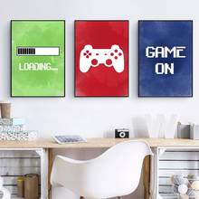 Game Gamepad Loading Artistic Canvas Painting Nordic Poster Wall Pictures for Living Room Home Decoration Posters Prints 2024 - buy cheap