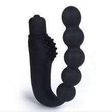 Vibrador Anal de 10 velocidades para hombres, juguete Anal masajeador de próstata de silicona con tapón Anal 2024 - compra barato