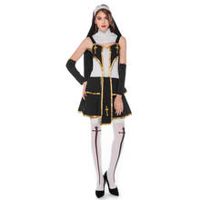 Umorden Women's Sexy Flirty Nun Costume with Stockings Easter Halloween Purim Carnival Party Costumes Fancy Dress 2024 - buy cheap