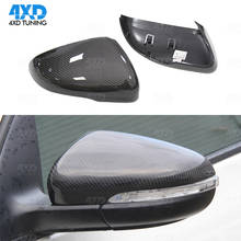 Golf 6-cubierta de espejo de fibra de carbono para Volkswagen, cubierta para espejo retrovisor sin lane asistido, para VW GTI R20 MK6, 2008-2010 2011 2012 2024 - compra barato