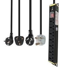 Pdu-tomada universal para gabinete, interruptor de quebra dupla, régua de energia 1.5/2.5 quadrado, au/eua/ue/ru 2024 - compre barato