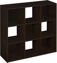 9 Cubes Organizer Bookcase Wood Bookshelf Open Book Shelf 4-Tier Multipurpose Storage Rack Stand Sturdy Dark Brown[US-Stock] 2024 - buy cheap