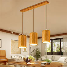 Nordic designer moderno simples luzes pingente de madeira led cozinha pendurado lâmpadas barra do hotel casa sala estar decoração e27 luminárias