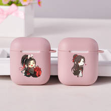 Capa de silicone macio para airpods, capa bluetooth sem fio colorida para airpods 1/2 anime air pod mo dao zu shi air pods 1/2 2024 - compre barato