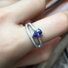 Женское кольцо с каплей воды MeiBaPJ, классическое циркониевое кольцо из стерлингового серебра 925 пробы, свадебные ювелирные украшения 2024 - купить недорого