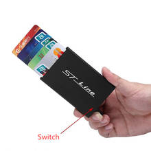 Smart Wallet Thin ID Card Case RFID Automatically Metal Credit Card Holder For Ford Focus mk2 st Vignale / st-line f150 2024 - buy cheap