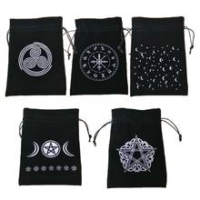Star Moon Velvet Bag Board Game Tarot Oracle Cards Bag Witch Divination Crystal Storage Bag Jewelry Drawstring Package 2024 - buy cheap
