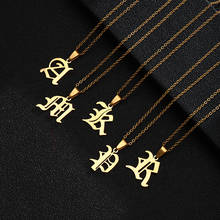 SONYA A-Z Alphabet Letter Pendant Necklaces For Women Personalization Stainless Steel Necklace Glamour Jewelry 2024 - buy cheap