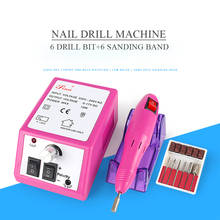 Máquina pulidora eléctrica para uñas, juego de herramientas para manicura profesional y pedicura, 20000RPM, color negro 2024 - compra barato