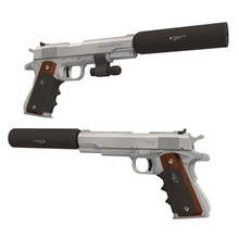 1:1 бумажная модель огнестрельного оружия 3D ручной работы Killer -Silverballer 45 ACP пистолет бумажная игрушка для рукоделия 2024 - купить недорого