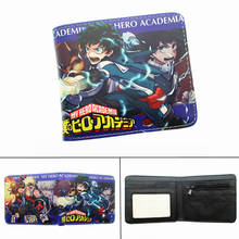 Anime My Hero Academia Leather Wallet Midoriya Izuku Boys Girls zip Coin PU Short Photo Card Holder Layers Cartoon Print Purse 2024 - buy cheap
