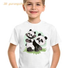 anime t shirt for girls birthday baby panda children clothing tshirt girl cute Bear graphic t shirts kids clothes boys tshirts 2024 - buy cheap