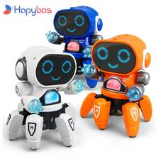 Dança Figura de Ação Brinquedo robô inteligente Eletrônico Andando Robot Brinquedos para Meninos Presente de Aniversário Das Crianças 2024 - compre barato