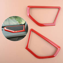 2pcs Red ABS Car A-pillar Speaker Cover Decor Trim Bezel fit for Jeep Wrangler JL JLU 2018 2019 2020 Styling 2024 - buy cheap