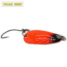 WALK FISH 6PCS 28mm/2.5g Spoon Sequins Fishing Lure Single Hook Metal Wobbler Fishing Baits Artificial Hard Fishing Baits 2024 - buy cheap
