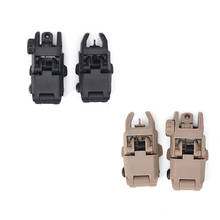 20MM Rail Gen1 Tactical Folding Front & Rear Set Flip Up Backup Sights BUIS 2024 - buy cheap