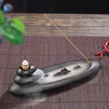 Boat Shape Waterfall Incense Burner Stick Backflow Incense Holder Aromatherapy Aroma Smoke Censer Home Office Tea Zen Room Craft 2024 - buy cheap