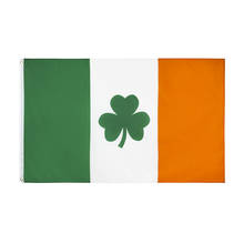 Yehoy  90*150cm Saint st Patrick's Day Clover Ireland Shamrock Flag For Decoration 2024 - buy cheap
