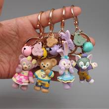 Duffy e stelou gelatoni shelliemay, chaveiro de pvc prático para presentes para crianças kawaii e disney 2024 - compre barato