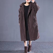Autumn Winter Coat Women Vintage Oversized Parka Women Long Cotton Liner Women Jacket Manteau Femme 6687 YY1449 2024 - buy cheap