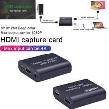 4K Capture Card Audio Video Recording Plate Live Streaming USB 2.0 1080P Grabber Local Loop Out for PS4 Game DVD Camera 2024 - buy cheap
