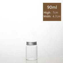 12PCS 47*70mm 90ml Kitchen Storage Bottle High Borosilicate Glass With 2 Color Cap Food Candy Biscuit Snack Storage Jars Bottles 2024 - buy cheap