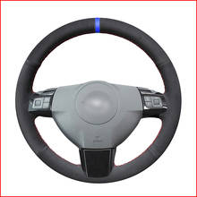 MEWANT Black Suede Leather Steering Wheel Cover for Opel Astra (H) 2004-2009 Zaflra (B) Signum 2005 Vectra (C) Accessories 2024 - buy cheap