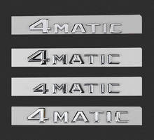 Letters Emblem Car Styling Refitting Trunk 4 Wheel Drive Logo Sticker Glossy Black Chrome New Old for Mercedes Benz 4MATIC Badge 2024 - buy cheap
