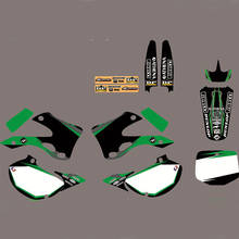 Motocicleta KX250/125 equipo personalizado 3M gráficos y fondos pegatinas calcomanías para KAWASAKI KX125 KX250 1992 1993 125KX 250KX 2024 - compra barato