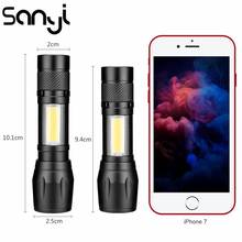 Sanyi lanterna portátil de 3 modos, com bateria aa, 3800 lm, iluminação para caça e acampamento, lanterna portátil 2024 - compre barato