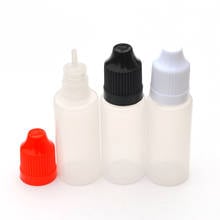 50pcs Empty Plastic Dropper Bottles for Essential Oils E Liqud Cosmetic With Childproof Cap And Long Tip 20ml Vail 2024 - buy cheap