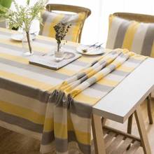 Stripe Simple Europe Style Tablecloth 100% Polyester Photography Cloth Dustproof Non-slip Table Cloth Cover Party Toalha De Mesa 2024 - buy cheap