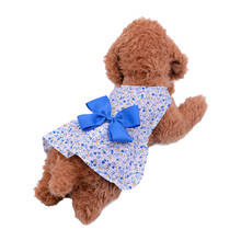 Small Dog Cat Dress Shirt Bow Design Pet Puppy Skirt Spring Summer Apparel 2024 - buy cheap