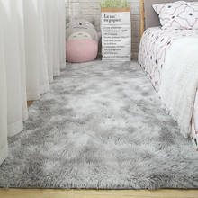 3 Color 50x160cm Super Soft Carpet Gradient Color Fluffy Carpet For Living Room Bedroom Anti-slip Floor Mats Large Size Rugs 2024 - buy cheap