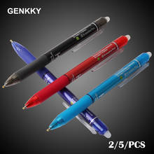 GENKKY-Bolígrafo de Gel con control de temperatura, bolígrafo borrable con resorte de 8810/0, 5mm, papelería, 2/5/uds. 2024 - compra barato