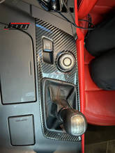 Perilla de engranaje de fibra de carbono Real para consola central de coche, accesorios embellecedores de cubierta de Panel, para Chevrolet Corvette ZR1 C7 Z06 2014-2018 2019 2024 - compra barato