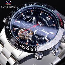 Forsining Tourbillion Design Mens Racing Sport Mechanical Automatic Wrist Watches Number Bezel Top Brand Luxury Male Clock Reloj 2024 - buy cheap